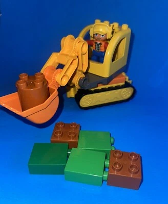 Lego Duplo Tracked Excavator Construction Set 10812 Incomplete with Character - Image 1 of 4