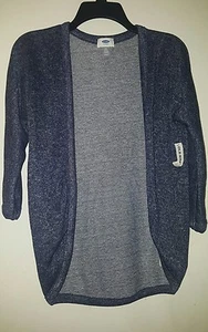 NWT Old Navy Blue Marled Open-Front Cardigan Sweater size S 6-7 - Bild 1 von 4