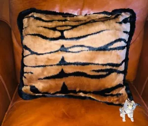 NEW HANSA Tiger Plush Pillow and Miniature Portraits of Nature #6873 $116 - Picture 1 of 4