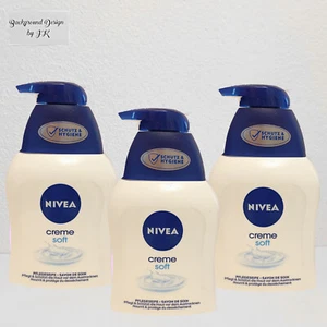 3x 250ml Nivea Creme Soft Cremeseife Flüssigseife Duft Pumpspender - Bild 1 von 2
