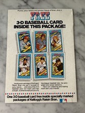 1980 Kellogg's Box Ad Cereal Pete Rose Carl Yastrzemski Ferguson Jenkins Simmons