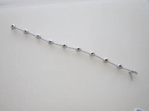 Moderno 14 k. Pulsera de oro blanco zafiro y diamantes de 1,73 quilates twt. Nuevo - Imagen 1 de 6