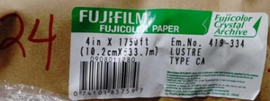 FujiFilm Fujicolor Crystal Archive Film Paper 10.2cmX533.7m 4"X1750' Lustre FUJI - Picture 1 of 6