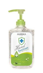 12 Bottles Instant Hand Sanitiser Mint Scent 1L Kills 99.99% Of Germ - Picture 1 of 2