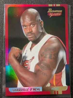 2004-05 Bowman Signature #50 Shaquille O'Neal  Red /50 NM 49/50 Heat HOF Shaq - Image 1 of 4