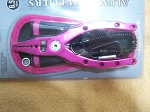 P-Line 6.5" Aluminum Fishing Pliers  Pink - PAP65-PNK - Free Ship Carbide cutter - Picture 1 of 2