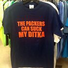 Mens Packers Can Suck My Ditka Funny Chicago Tshirt S-5Xl  Greenbay Bears