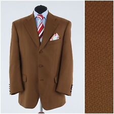 Mens Brown Sport Coat 42S US Size BAUMLER Wool Cashmere Blazer Jacket