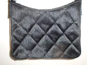 NWOT SAKS FIFTH AVE ELEGANT QUILTED FAUX FUR EVENING BAG PURSE $375 RETL - Picture 1 of 9