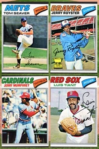 1977 Topps Baseball Hall of Fame & Stars - Actual Scans of Cards You Pick - Picture 1 of 250