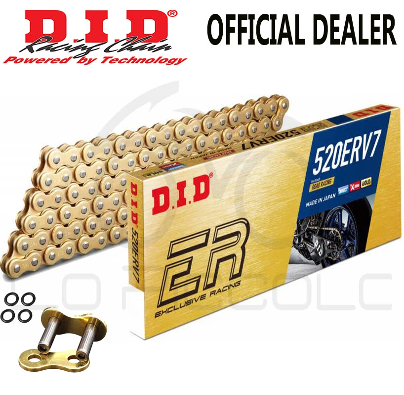 CATENA DID ERV7 120 MAGLIE PASSO 520 X-RING RACING PISTA STRADA MOTO Foto 1 de 1