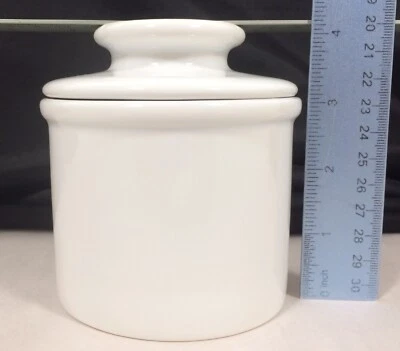The Original Butter Bell Crock by L. Tremain WHITE Vtg French Butter Keeper NEW - Image 1 of 4