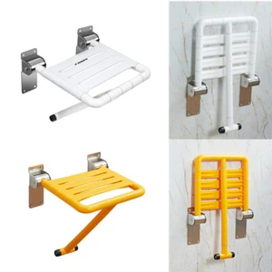 Folding Shower Seat Wall Mounted Shower Bench 550LB Load Bearing Shower Chair - Picture 1 of 15