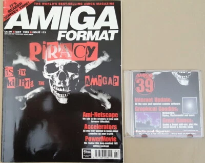 Amiga Format Magazine w/CD ©May1999 Quake Doom Add-ons Internet SW Heddley +MORE - Image 1 of 4
