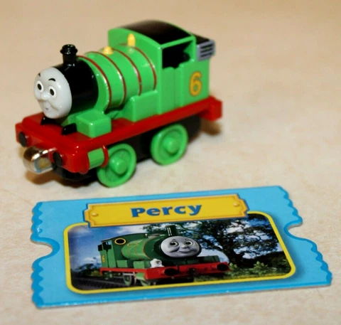 PERCY Thomas The Train Friends Take n Play Along Diecast Metal W/ CARD EUC! Cover