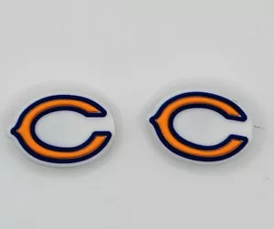 NFL Chicago Bears Football Team For Crocs Shoe Charms Jibbitz - 2 pieces - Picture 1 of 1