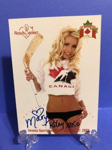 Benchwarmer 2003 Oh Canada Toronto Sportscard Show autograph card 2 Mary Riley