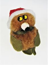 Owl Squirrel Critter Nut Shell Plush Vtg 1979 Dan Dee Holiday Christmas Ornament