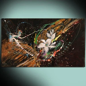 Angel Wings #9. Ready to hang 30" canvas print from original painting - Picture 1 of 4