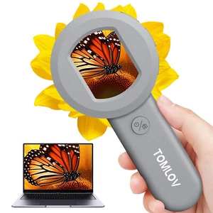 TOMLOV P10 Handheld Digital Microscope for Kids 16MP Camera 2" Coin Jewelry - Picture 1 of 11