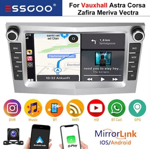 CarPlay Car Stereo For Vauxhall Corsa D Astra H Zafira Android GPS BT Radio +Cam - Picture 1 of 15