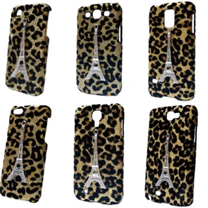 Case For Phones 3D Bling Luxury Leopard Diamond Rhinestone Tower Back Hard Cover - Picture 1 of 8