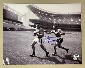 Ken Norton Signed 11x14 Muhammad Ali Yankees Stadium Photo PSA/DNA AUTO