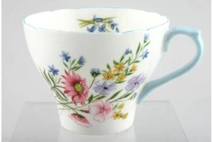 Shelley - Wild Flowers - Blue Edge - Teacup - 141105G - Picture 1 of 1