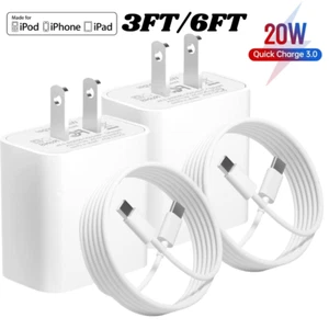 Chargeur Carga Rapida USB-C De 20W pour iPhone 14 13 12 11 Pro Max XS - Photo 1 sur 13