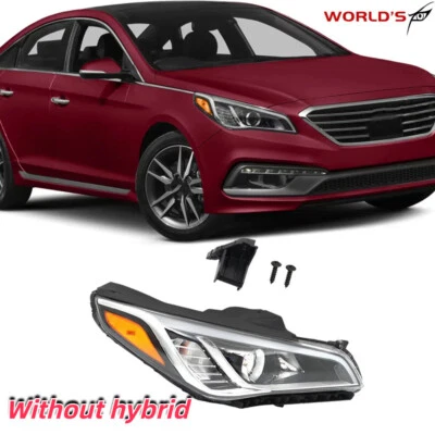 Halogen Headlight Headlamp Fit For 2015 -2017 Hyundai Sonata Passenger Side RH - Image 1 of 4