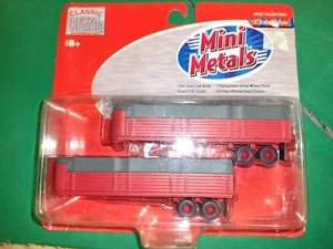Mini Metals 32 foot covered flatbed trailers set New HO scale - Picture 1 of 2