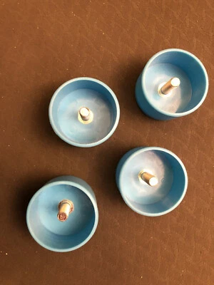 IKEA Stuva Grundlig Fußkappen hellblau, 4 Stück - Bild 1 von 4