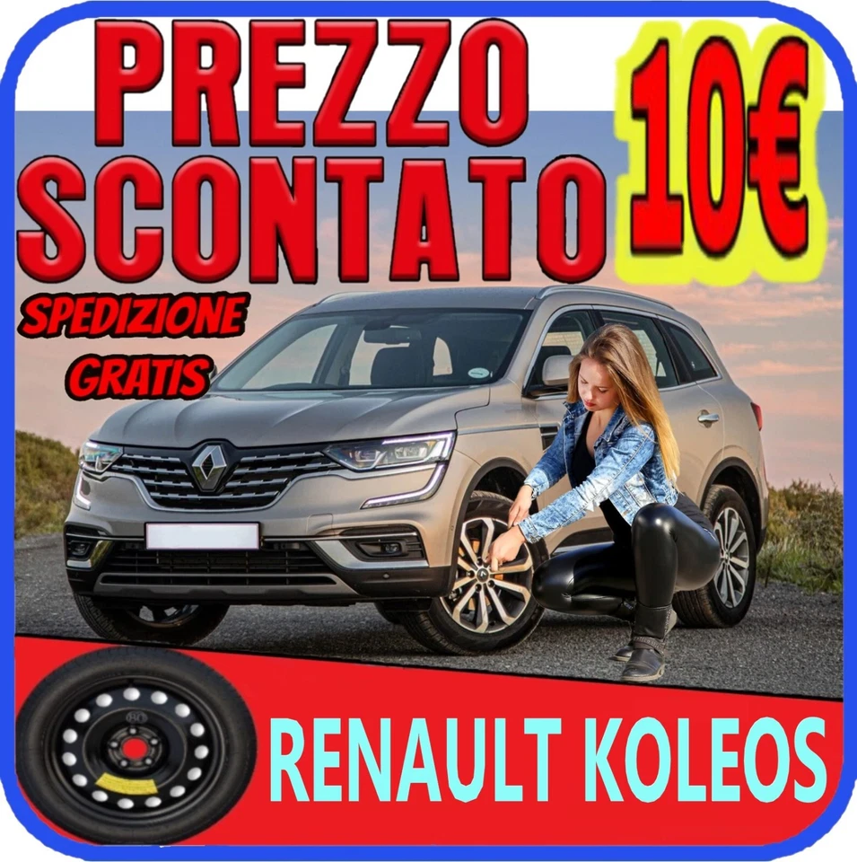 Reserverad Für Den Renault Koleos Mit Größe 17 5-Loch Radkit Reifen - Bild 1 von 4
