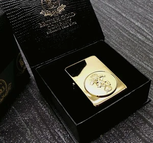 REME Lighter Luxury Gift Case Gold Crest Badge British Army Military Gifts - Foto 1 di 4
