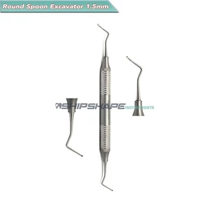 Cuchara excavadora 1,5 mm restauradora caries dental cavidad dental instrumentos dentales - Imagen 1 de 5
