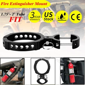 Car Roll Bar Fire Extinguisher Holder Mount Bracket Adjustable for Jeep Wrangler - Picture 1 of 12