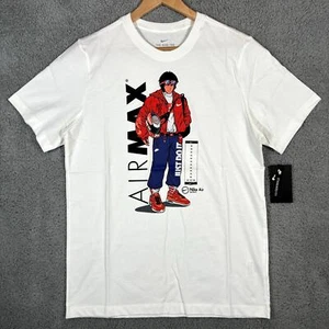 Nike T-Shirt Mens Medium White Red Manga Hypeman Anime Graphic NSW DB6157-100 - Picture 1 of 9