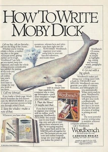 1988 Addison-Wesley How to Write Moby Dick Wordbench Software Package PC Apple - Bild 1 von 2