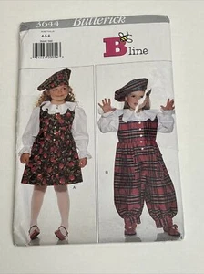 Butterick Childs Jumper Jumpsuit Blouse Size 4 5 6 Uncut Sewing Pattern 3644 - Picture 1 of 6