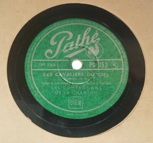 78 LES COMPAGNONS DE LA CHANSON LES CAVALIERS DU CIEL UN DIMANCHE PATHE PG 352 - Picture 1 of 2