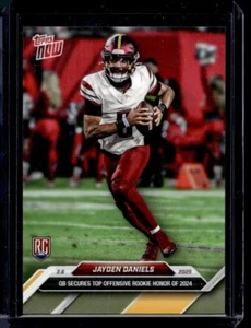 2024 Topps Now #24 Jayden Daniels RC Rookie Base Card (Qty) - Picture 1 of 2