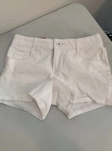 NWT SO Girl’s Adjustable Waist Shorts Sz 12 White Retail: $24 (MW-452 X2) - Picture 1 of 5