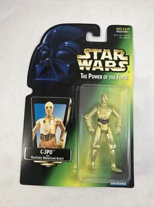 Star Wars C-3PO variante giapponese tinta verde Kenner POTF 1995 NUOVO sigillato - Foto 1 di 18