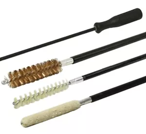 NEW 6 Piece Rifle Cleaning Kit .270cal 7mm Bronze Nylon Brush Wool Mop Gun Bore - Picture 1 of 3