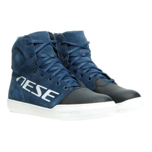 Shoes Motorcycle Dainese York D-Wp Blue Size 45 Black Iris Shoes Waterproof - Picture 1 of 1