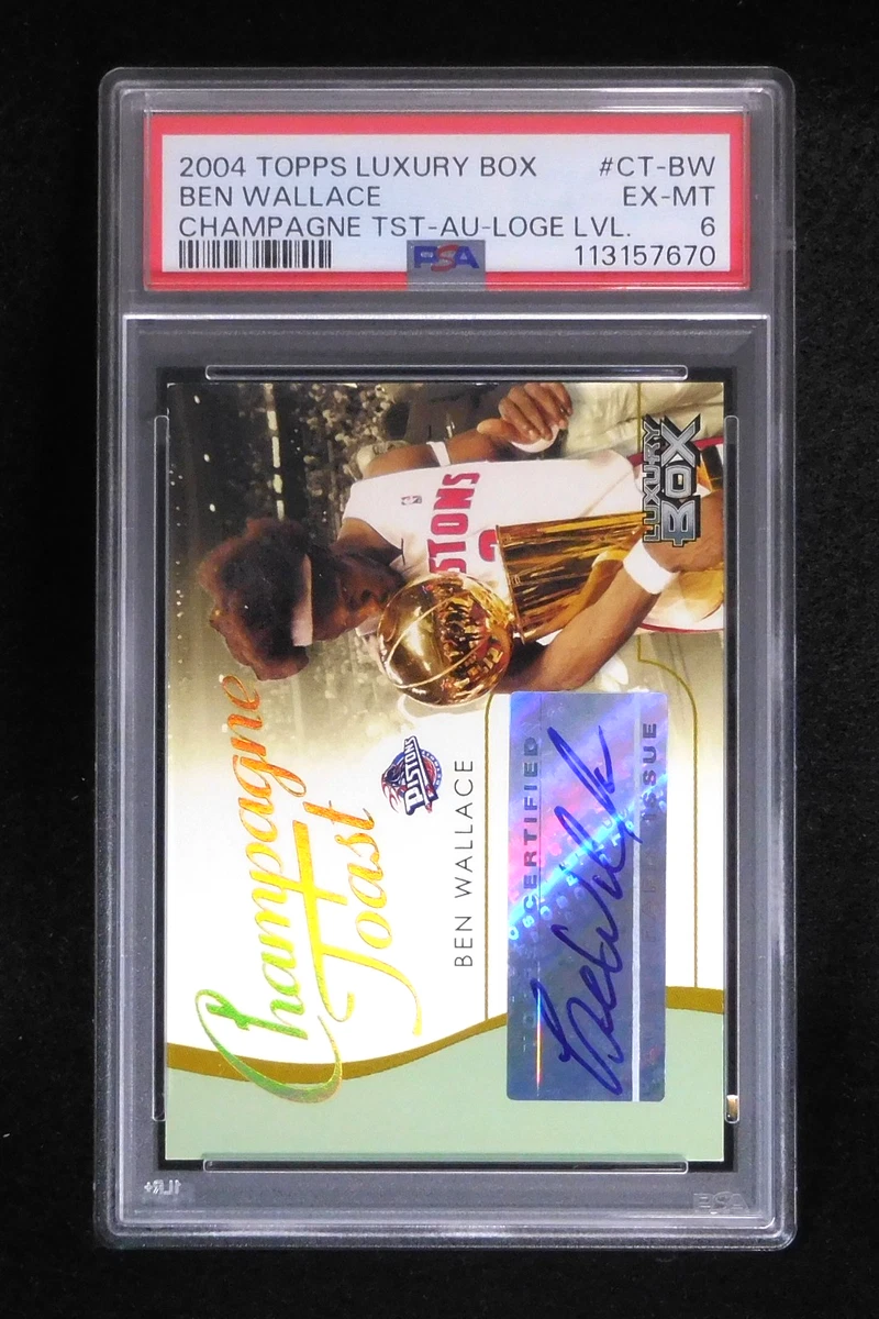 Ben Wallace Autographed Basketball Trading Cards & Accessories for
