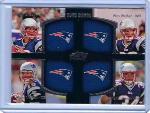 2011 Topps Prime Quad Combo Brady; Welker #QC-BWMV C392 - Bild 1 von 2