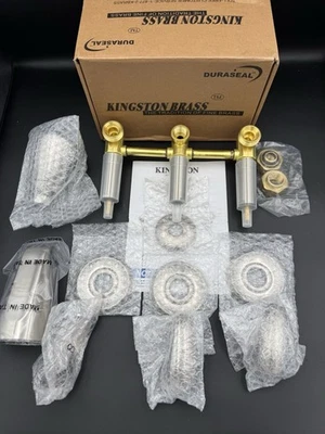 Kingston Brass KB238.LL Tub and Shower Trim - Nickel **Shower Arm Not Included** - Image 1 of 4