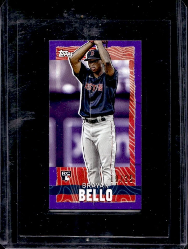 2023 Topps Rip Brayan Bello Mini RC Purple Rookie #19/25 Red Sox - Image 1 of 2