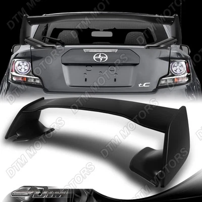 For 11 12 13 14 15 16 Scion TC Unpainted Black ABS Rear Trunk Spoiler Wing - Image 1 of 4
